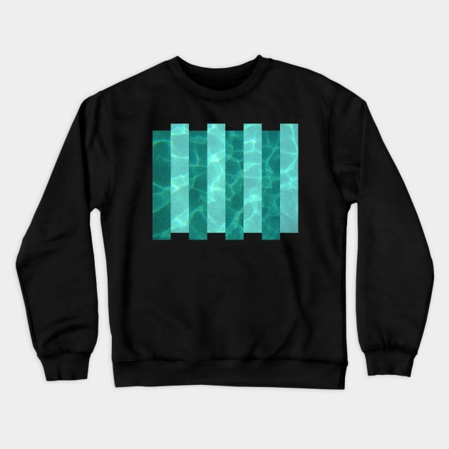 Abstract crystalline sea: nature photography edit Crewneck Sweatshirt by F-for-Fab